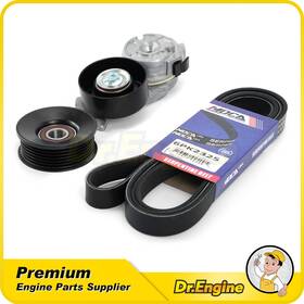 90k38189a Dr. Engine Autoparts Dre07241 Serpentine Belt Component Kit Fit 00-02 Ford Lincoln Town Car Mercury
