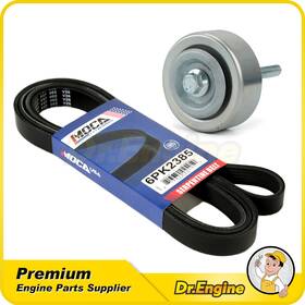 Dre07463 Dr. Engine Autoparts Serpentine Belt With Idler Pulley Fit Cadillac Xts Buick Enclave Chevrolet Gmc