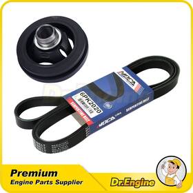 Dre08089 Dr. Engine Autoparts Harmonic Balancer Serpentine Belt Kit Fit Dodge Durango Ram 1500-4500 5.7l 6.4l