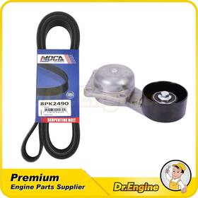 Dre08524 Dr. Engine Autoparts Serpentine Belt Component Kit For Ford Expedition Lincoln Navigator 4.6l 5.4l