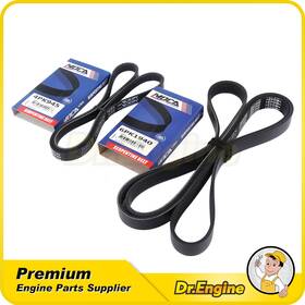 Dre08671 Dr. Engine Autoparts Epdm 2 Pc Serpentine Belt Set Ac/steer Ing/altern Ator For 06-10 Infiniti M45