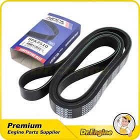 Dre09348 Dr. Engine Autoparts Serpentine Belt 8pk2510 Fit Freightliner Ford F-150 E-350 Super Duty Peterbilt