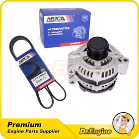 Dre09778 Dr. Engine Autoparts New Alternator And Drive Belt For Chrysler Town Country Dodge Grand Caravan