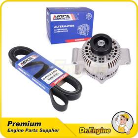 Dre09783 Dr. Engine Autoparts New Alternator And Serpentine Belt For Ford Explorer Ranger Mazda B3000 3.0l 4.0l