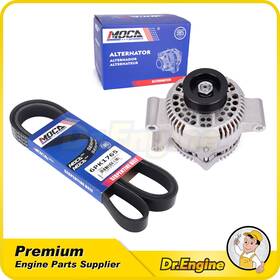 Dre09787 Dr. Engine Autoparts New Alternator And Serpentine Belt For 98-01 Ford Ranger Mazda B2500 2.5l