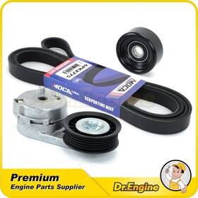 Dre09819 Dr. Engine Autoparts Serpentine Belt Component Kit For Chevrolet Malibu Impala Pontiac G6 Saturn
