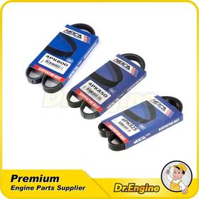 Dre10760 Dr. Engine Autoparts 3 Epdm Serpentine Belts For 96-97 Honda Civic 1.6l 4pk800 4pk825 4pk850 Gas Sohc