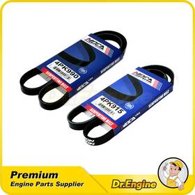 Dre10766 Dr. Engine Autoparts Epdm Serpentine Belt Set Fit For Hyundai Elantra Mitsubishi Galant 4pk915 4pk990