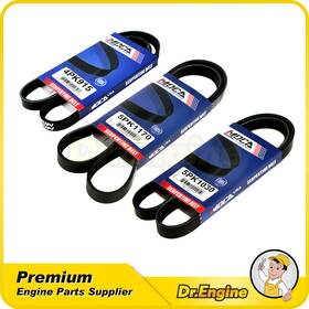 Dre10768 Dr. Engine Autoparts 3 Epdm Serpentine Belt For 93-97 Mazda 626 99-03 Protege 4pk915 5pk1030 5pk1170