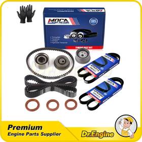 Dre10772 Dr. Engine Autoparts Timing Belt Kit Serpentine Set For 4pk915 4pk990 Hyundai Elantra Mitsubishi