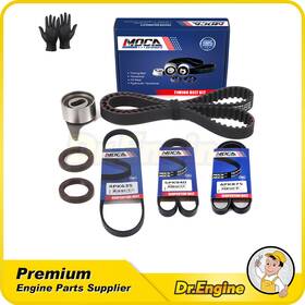 Dre10813 Dr.engine Autoparts Timing Belt 3x Serpentine 4pk875 4pk635 5pk940 For 86-87 Mazda 626 2.0l L4