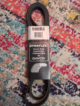990k6 Drive-rite 038244990061 New Dayco Dynaflex V Ribbed Serpentine Belt