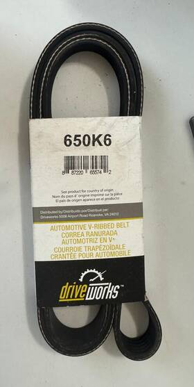 650k6 Driveworks Driverworks Belts
