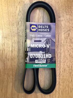 070801hd Fleet Runner Napa Micro V Truck Serpentine Belt