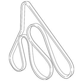 4c5z-8620-a Ford Genuine Serpentine Belt