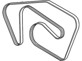 4r8z-8620-ab Ford Genuine V-belt