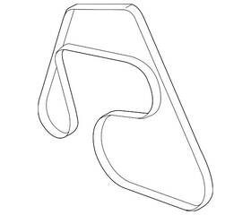 6w7z-8620-ba Ford Genuine Serpentine Belt