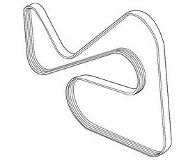 8s4z-8620-bb Ford Genuine Serpentine Belt