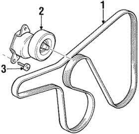 97bz-8620-af Ford Genuine Belt