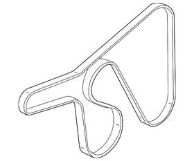 98sz-8620-ec Ford Genuine Serpentine Belt