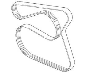 Gs7z-8620-c Ford Genuine Serpentine Belt