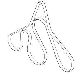 Jk6-1062 Ford Genuine Motorcraft Serpentine Belt