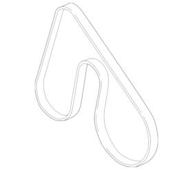 Jl3z-8620-b Ford Genuine Serpentine Belt