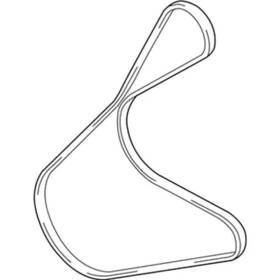 Jx6z-8620-f Ford Genuine Serpentine Belt