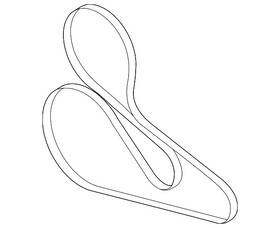 Kr3z-8620-b Ford Genuine Serpentine Belt