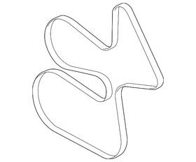 Lc3z-8620-a Ford Genuine Serpentine Belt