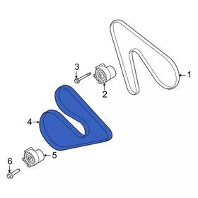 Lk4z-8620-c Ford Genuine Serpentine Belt