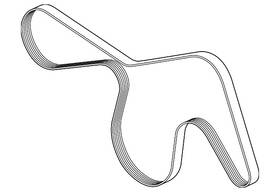 Ml3z-8620-h Ford Genuine Serpentine Belt