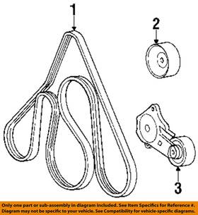 F8az-8620-aa Ford Oem Oem-serpentine Drive Fan Belt F8az8620aa