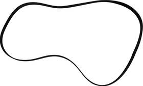Pc3e6c301ba Ford 23-26 Super Duty Serpentine Belt Genuine Nto Oem Factory