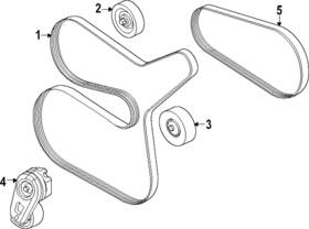 Pc3z-8620-c Ford Genuine Ac Belt