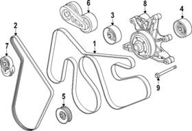 Pc3z-8620-d Ford Genuine Accessory Drive Belt