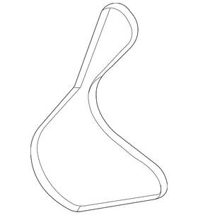 Pz1z-8620-c Ford Genuine Serpentine Belt