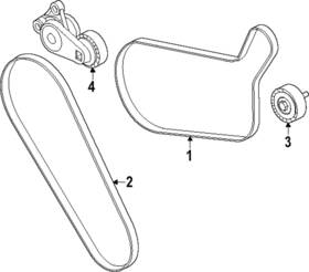 Pz1z-8620-e Ford Genuine Ac Belt