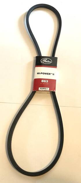 02010506 Gates Genuine Hi-power Ii B63 V-belt 21/32 Inch X 66 For Lawn/garden Ships From Usa