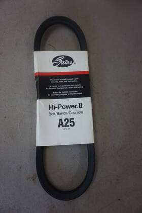 Gates 072053017236 A25 Hi-power Ii Classical Section Wrapped V-belt Compatible With Shopsmith