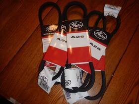 Gates 072053017267 Set Of 5 A-26 Hi-power Ii V-belts