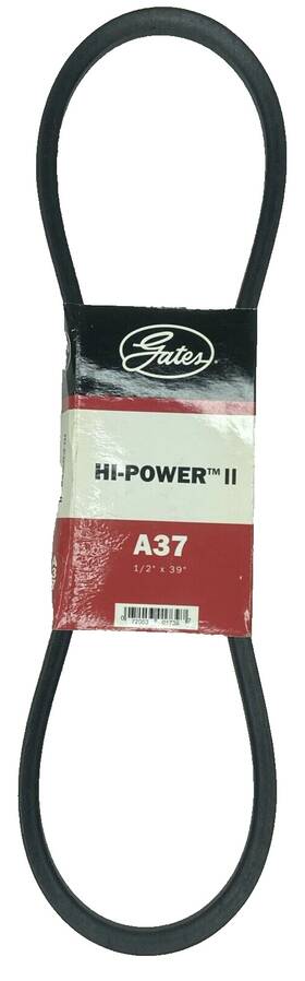 Gates 072053017397 A37 Classical Section Wrapped V-belt 1/2 Inch X 39 New On Card