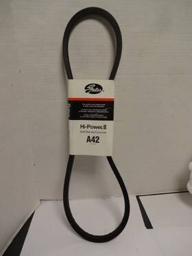 Gates 072053017441 V-belt A42 44 In Outside Lg 1/2 Top Wd 0.313 Thick Polyester