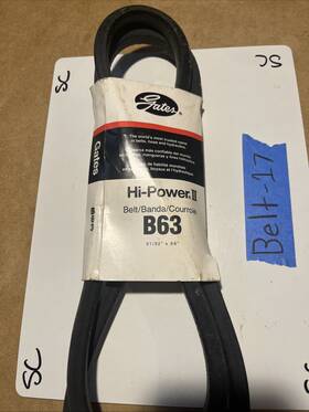 Gates 072053019483 Hi-power Ii V Belt B63 21/32 X 66 Inch