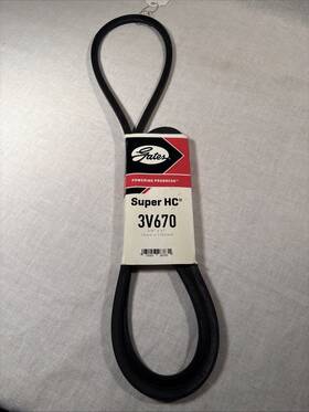 Gates 072053267631 Super Hc 3v670 Drive Belt New