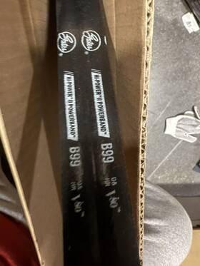 Gates 2/b99 Hi-power Ii Powerband Classical Section Wrapped Joined V-belt