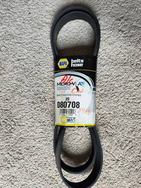 Gates 25080708 Napa Automotive V-ribbed Belt Standard K08 1 3/32 Inch X 71 1/4