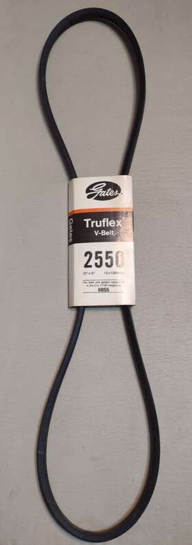 4l550 Gates 2550 6855 Truflex # V-belt 1/2 X 55 Inch