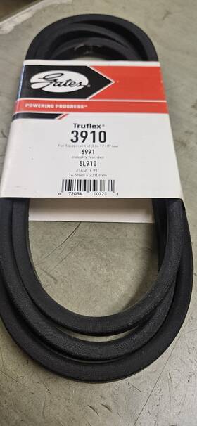 3910 Gates Truflex V-belt 91 Inch X21/32