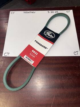 4l310k Gates 4l310k/6831 6831 Powerated Belt 1/2 Inch X 31 Industry Number